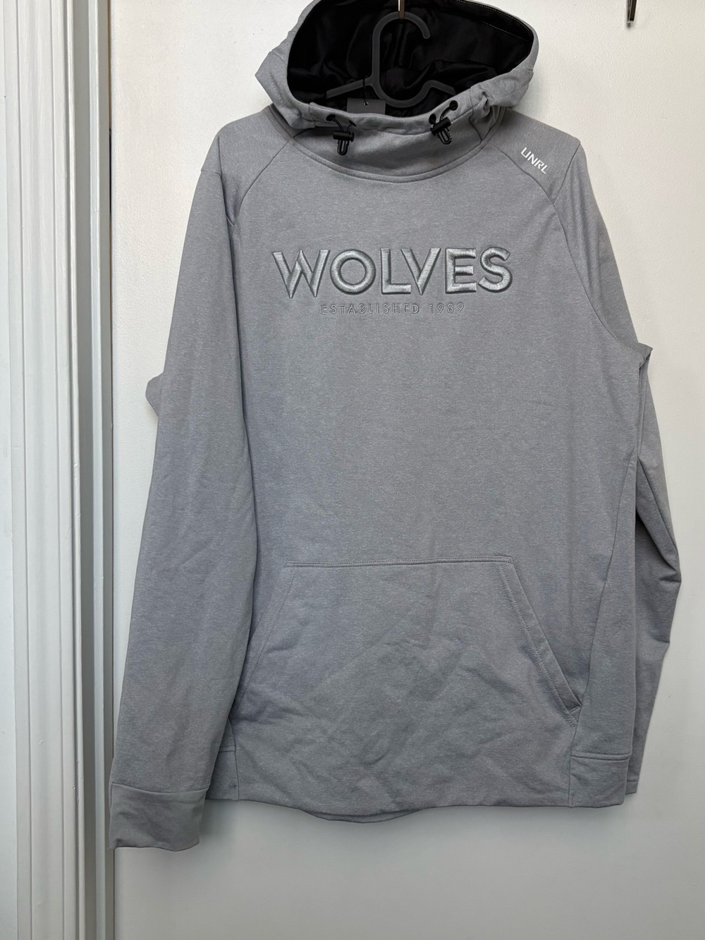 Men's nba Minnesota Timberwolves Wolves Embroidered Gray Hoodie - Gray
